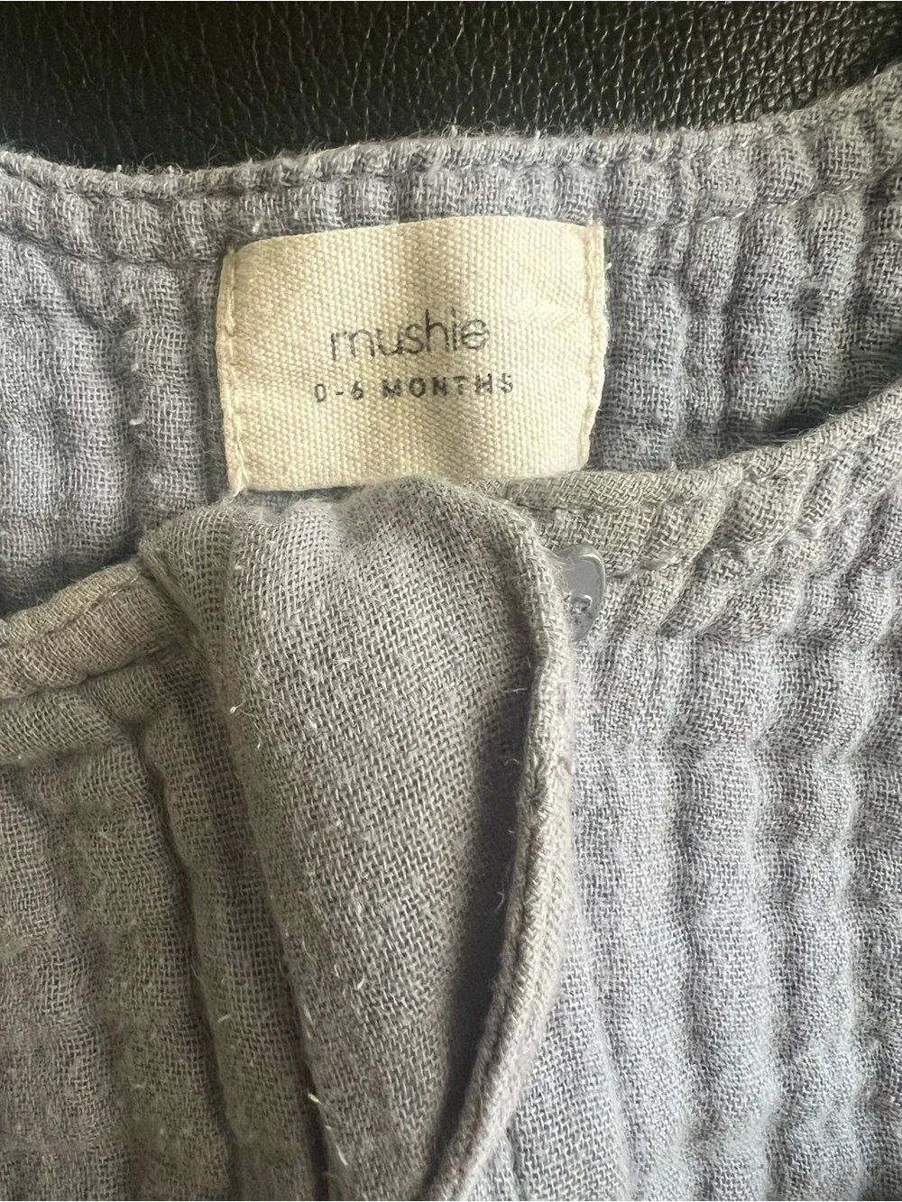 Mushie sleep sack blanket, organic cotton, set of 2, size 0-6 months